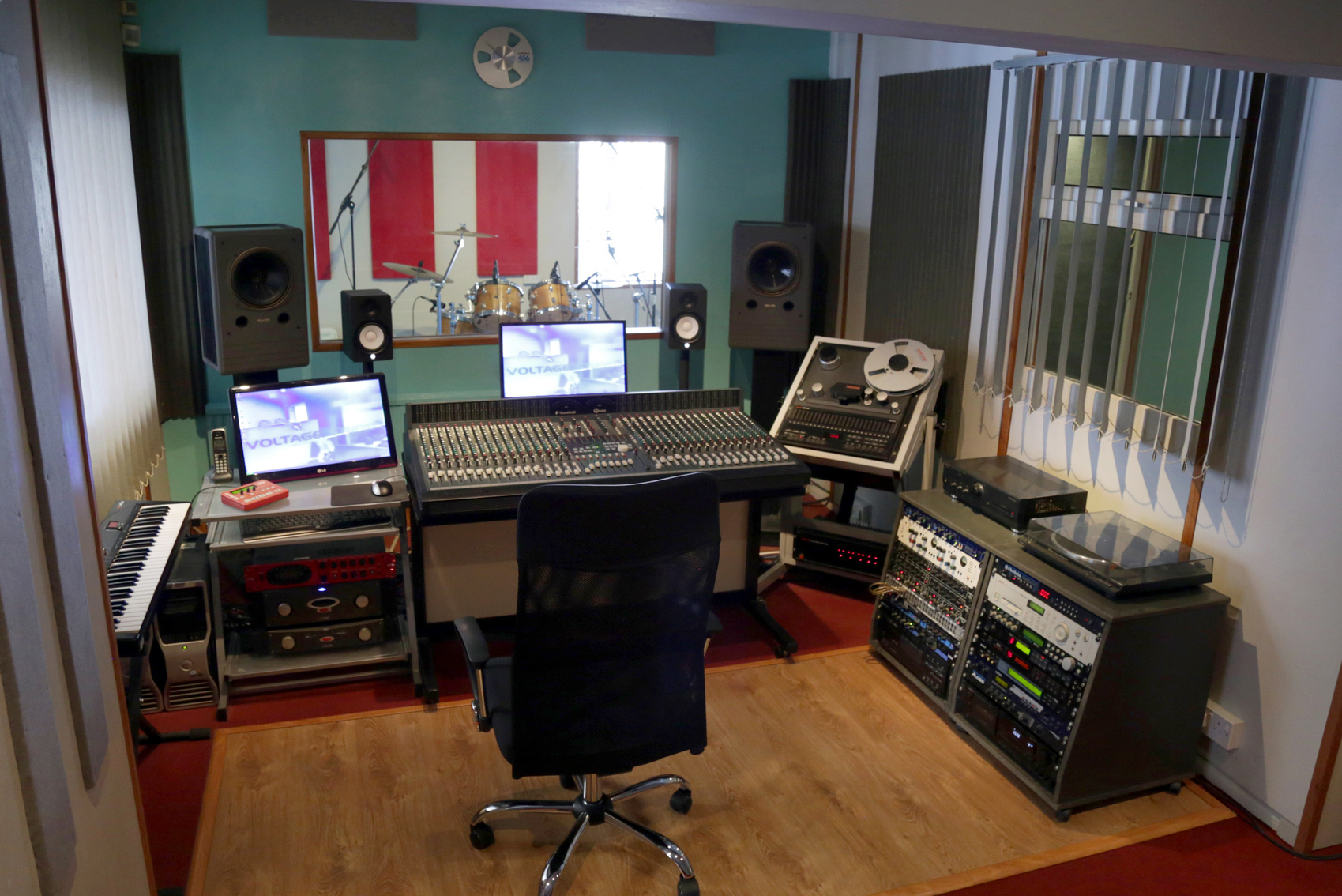 Control Room at Voltage Studios